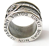 Anel Macon VIRTUS JUNXIT MORS NON SEPARABIT