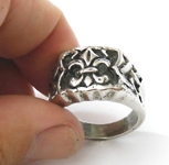 Anel Anel Flor de lis Ma�on