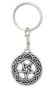 Chaveiro pentagrama invertido celta