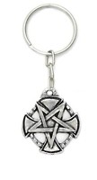 Chaveiro pentagrama invertido templario