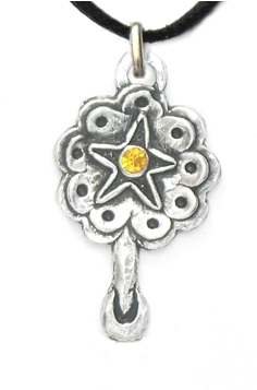 Colar Abeb� de Oxum