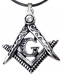 Colar Esquadro E Compasso 5 Cm Com Cristal