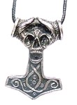Colar Martelo de Thor Horned-Skull