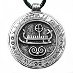 Colar Drakkar Barco Navio Amuleto