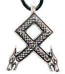  Pingente  Viking Runico N�rdico Runa Odal 
