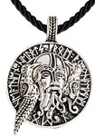  Pingente  N�rdico Deus Odins Corvos Viking 
