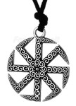  Pingente Kolovrat  Viking Runico N�rdico Odins Wheel