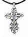 Colar Crucifixo Medieval Com Cristal