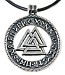 Colar Valknut Runas vazado