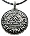 Colar Valknut Runas alto relevo