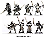 Elfos Guerreiros miniaturas rpg