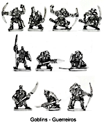 Goblin Guerreiros miniaturas rpg