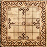 Jogo Hnefatafl com miniaturas de Estanho