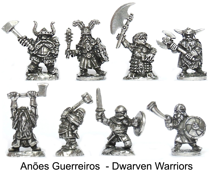 Elfo Guerreiros - lote de miniaturas rpg
