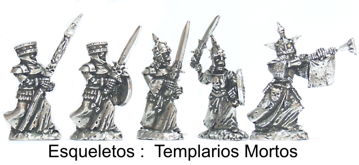 Esqueletos Templarios - lote de miniaturas rpg