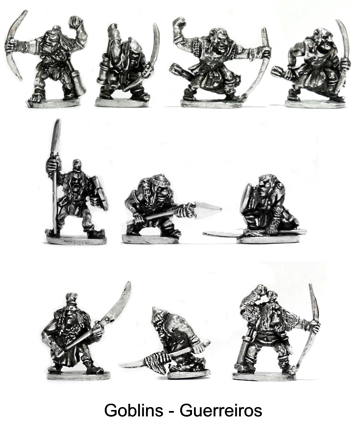 Goblin Guerreiros - lote de miniaturas rpg