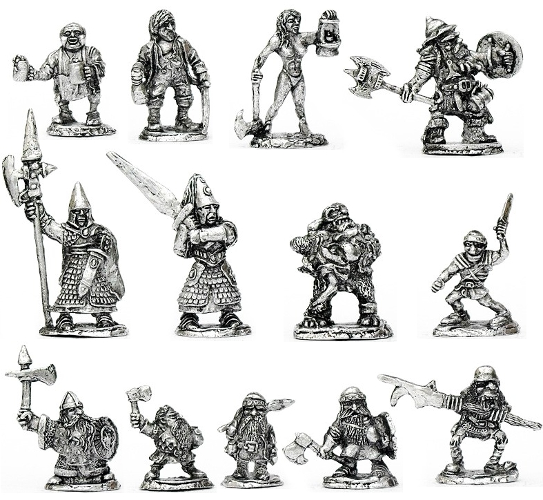 Herois Guerreiros - lote de miniaturas rpg