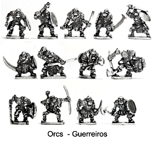 Orcs Guerreiros miniaturas rpg