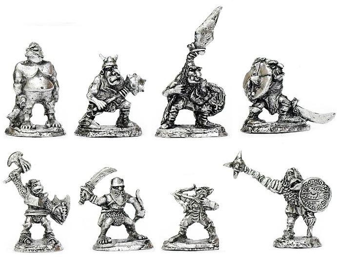 Orcs e Goblins - lote de miniaturas rpg