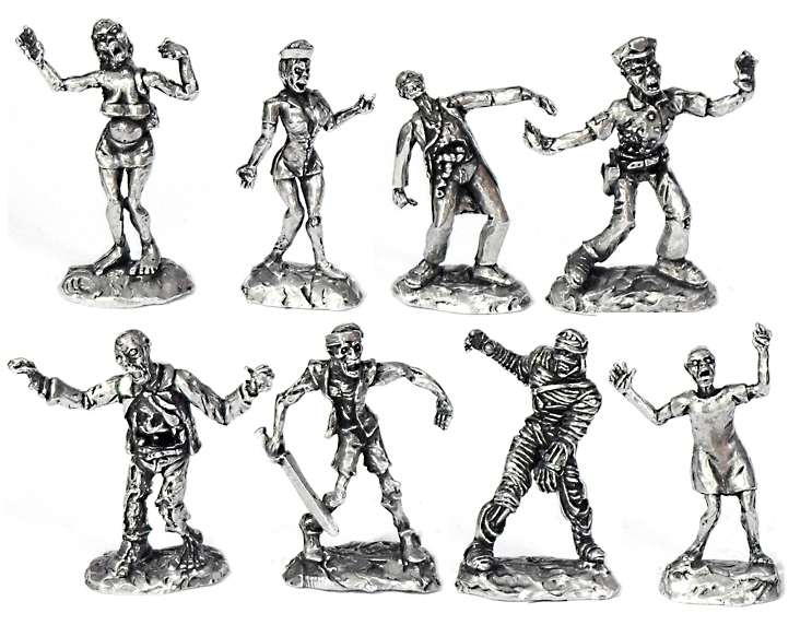 Zombies - lote de miniaturas rpg
