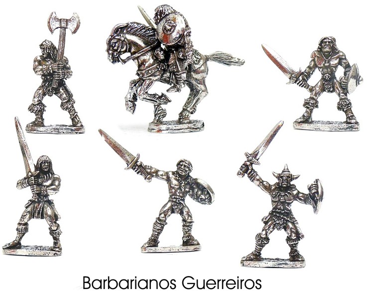 Barbarian Guerreiros - lote de miniaturas rpg
