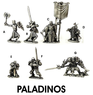  Paladinhos lote com 7 Paladinhos rpg