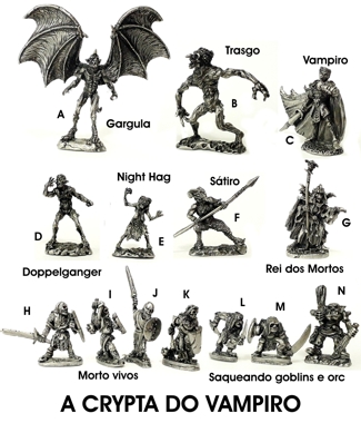   A Cripta Do Vampiro lote com 14 miniaturas rpg