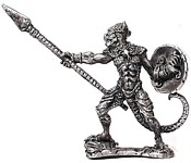 miniatura rpg  Povo Lagarto lanca escudo 